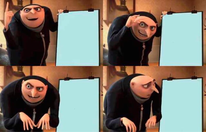 Gru's Plan meme about Love Your Melon